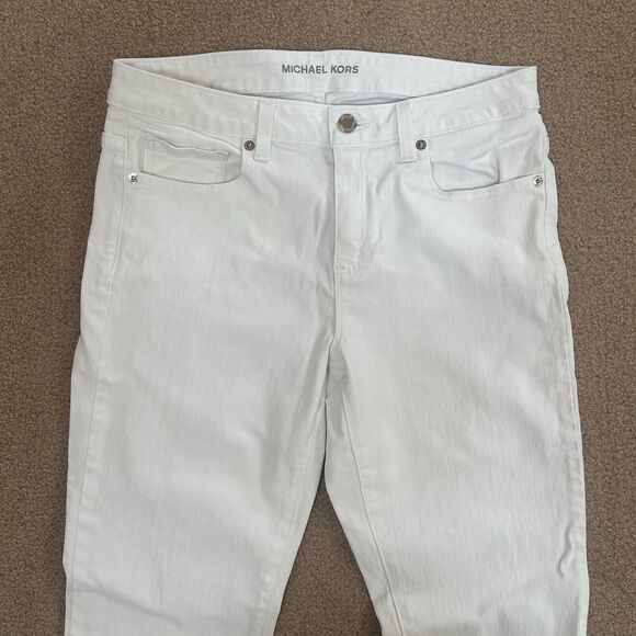 Michael Kors Skinny Ankle Denim Jeans White Women’s Size 6 - Picture 2 of 6